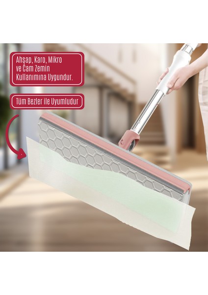 Tembel Mop Tüm Bezleri Kendi Alabilen Otomatik Mop Yüzey Temizlik Havlusu Kullan At Bezler Için indirimleri