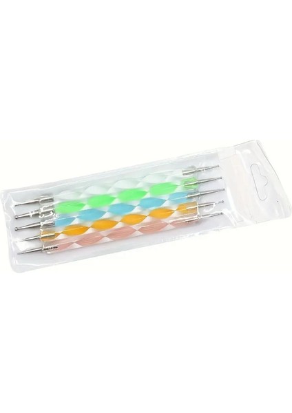 Tırnak Süsleme Nail Art Kalemi 5li -Dot Seti Noktalama Kalemi indirimleri
