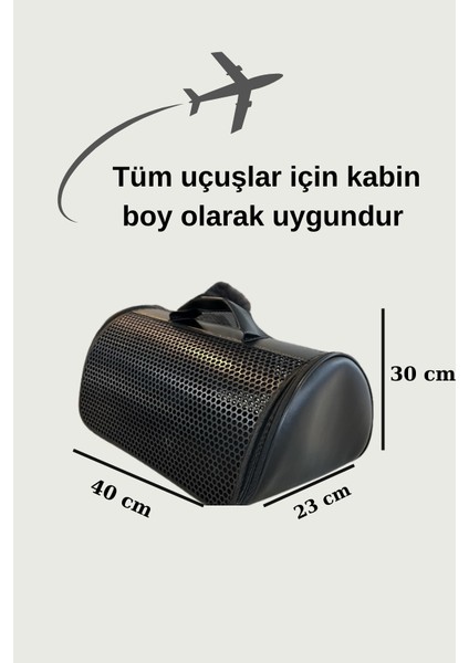 Kedi ve Köpek Taşıma Çantası 40x30x23 cm Kabin Boy