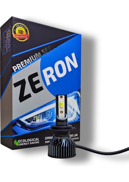 H7 LED Xenon Şimşek Etkili 12V Beyaz Zeron Premium