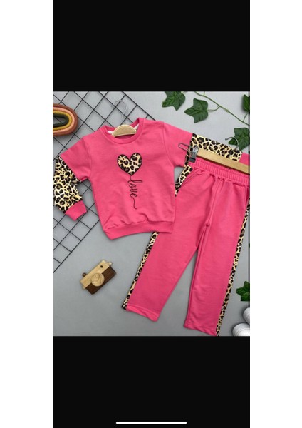 Leopar Detaylı Çocuk Ikili Takım modelleri