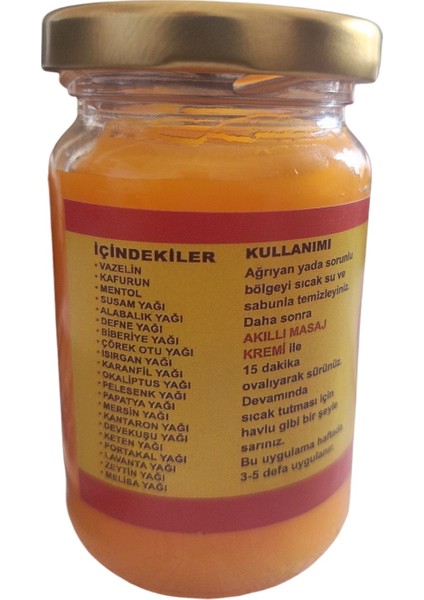 Akıllı Krem Doğal Masaj Krem (Belsırtveboyunağrılarıiçin) 100 ml fiyatları