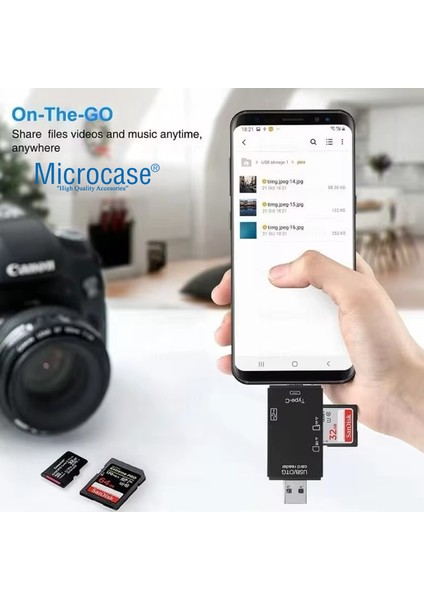 6in1 Type-C To Usb/micro Sd Card Reader Okuyucu Çevirici - AL5089