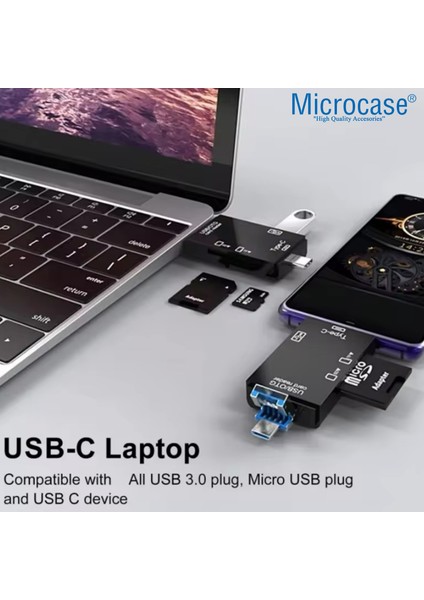 6in1 Type-C To Usb/micro Sd Card Reader Okuyucu Çevirici - AL5089