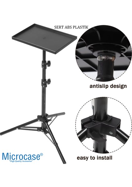 Sunum Projeksiyon Cihazı Notebook Vb Için Çok Amaçlı Ayaklı Sehpa Stand + 2.1 mt Tripod - AL5095