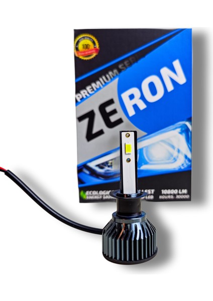 H1 LED Xenon Şimşek Etkili 12V Beyaz Zeron Premium