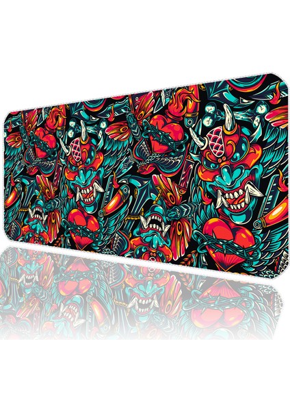 Mouse Pad 70X30 cm Crazy Heart MP357030 Gaming Oyuncu Dikişli Kenar Pürüzsüz Yüzey Kaymaz Kauçuk Taban fırsatları