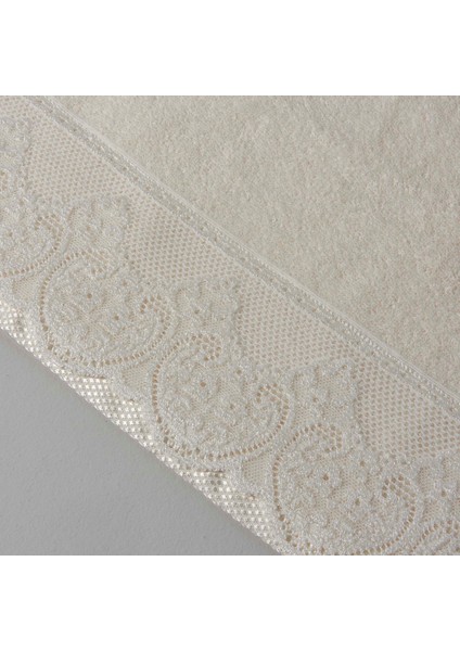 Lace Pamuk 50X80 cm Yüz Havlusu Ekru
