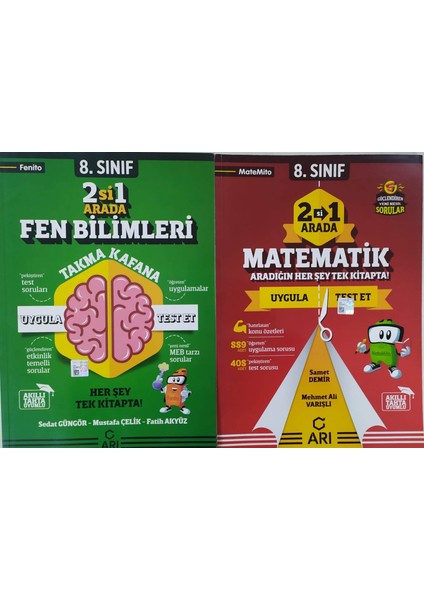 Yayıncılık 8.sınıf Matemito 2’si 1 Arada Matematik+Fen