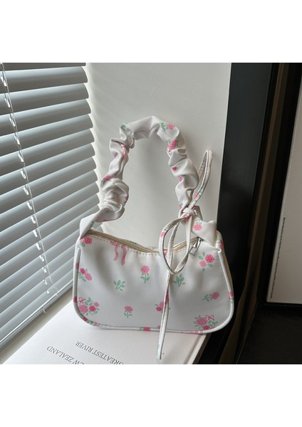Nazik ve Tatlı Sevimli Küçük Çiçek Yay Yüksek Değer Vahşi Moda Omuz Çantası (Yurt Dışından)