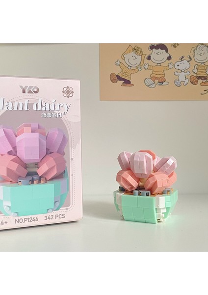 Yeni Yaratıcı Buket Bitki Bulmaca Yapı Taşı Oyuncak Hediye (Yurt Dışından)