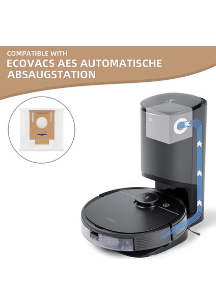 Ecovacs Deebot T8 Aıvı / T8 / N8 Pro Plus Için 9'lu Paket Vakumlu Toz Torbası (Yurt Dışından)