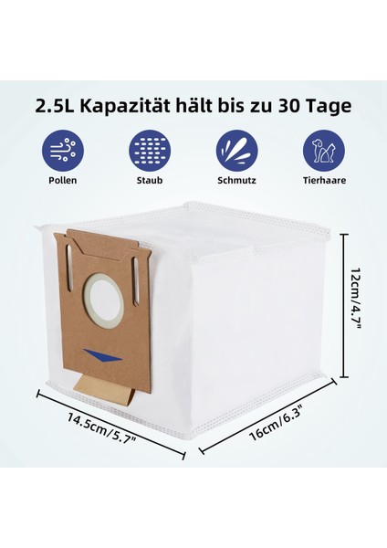 Ecovacs Deebot T8 Aıvı / T8 / N8 Pro Plus Için 9'lu Paket Vakumlu Toz Torbası (Yurt Dışından)