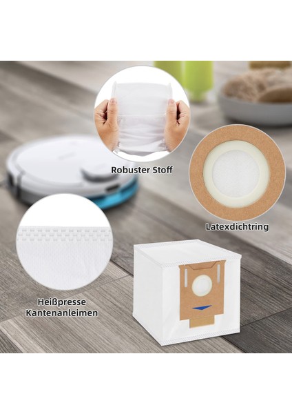 Ecovacs Deebot T8 Aıvı / T8 / N8 Pro Plus Için 9'lu Paket Vakumlu Toz Torbası (Yurt Dışından)