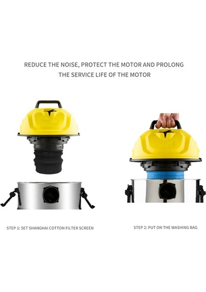 Adet Tekstil Filtre Torbası Islak ve Kuru Filtre Karcher Mv1 Wd1 Wd2 (Yurt Dışından)