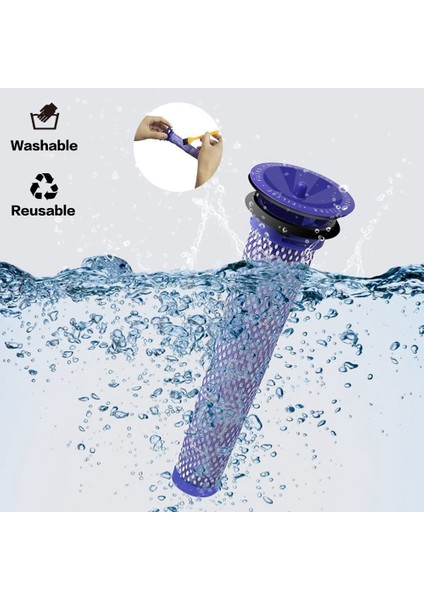 Dyson V7 V8 Elektrikli Süpürge Parçaları Için Yedek Filtre (Yurt Dışından)