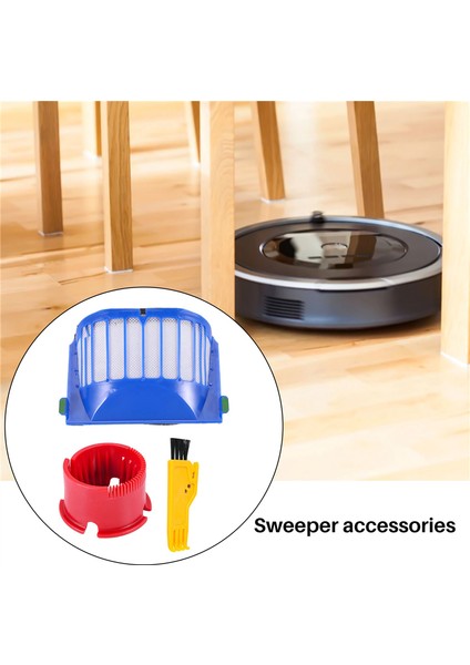 Irobot Roomba 600 Serisi Robot Için Hepa Filtre Ana Yan Fırça (Yurt Dışından)