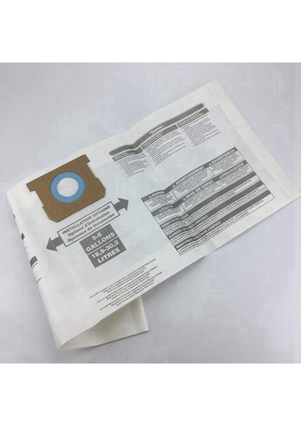 10 Adet Shop Vac Için Vakum Filtre Torbası 5-8 Galon Tip E (Yurt Dışından)