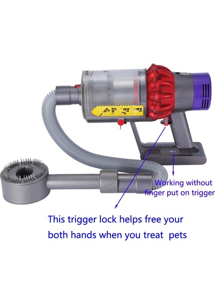 Dyson V6 V7 V8 V10 V11 Elektrikli Süpürge Için Tetik Kilidi Alt Gri 2 Adet (Yurt Dışından)
