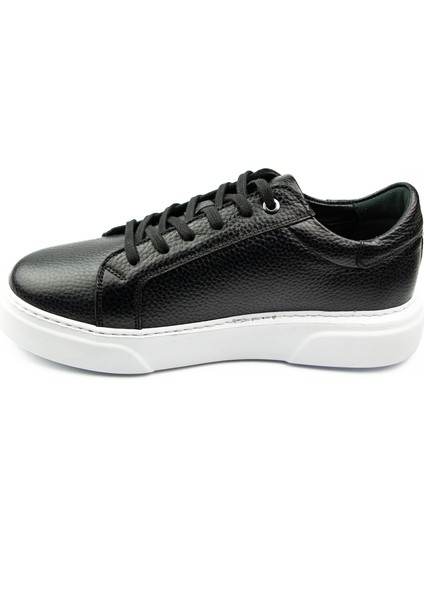 4007 Siyah Deri Erkek Sneaker modelleri