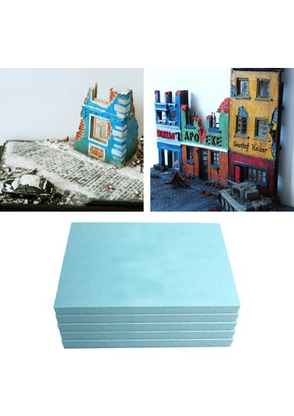 Dıy Heykel Modellemesi Için 5x Polistiren Tahtaları Köpük Tahtası Diorama 1.5X19X29CM (Yurt Dışından) modelleri