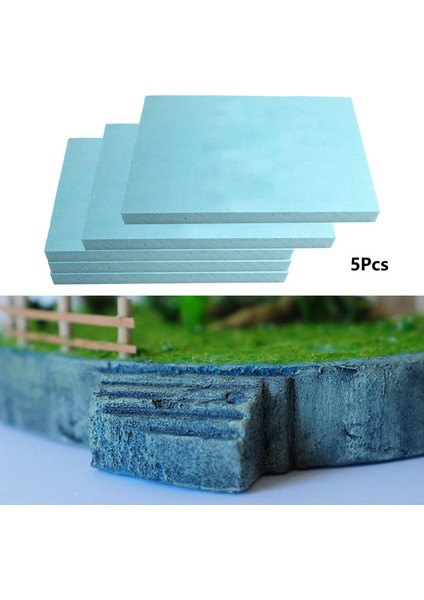 Dıy Heykel Modellemesi Için 5x Polistiren Tahtaları Köpük Tahtası Diorama 1.5X19X29CM (Yurt Dışından) fırsatları