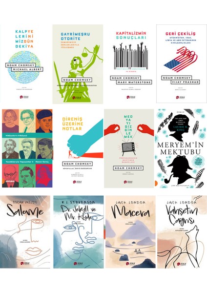 Nitelikli Bir Seçki-Direniş Üzerine Notlar, Medyayı Dizginlemek,yazdıklarıyla Yaşayanlar,macera,vahşetin ÇAĞRISI,SALOME(12KITAP)