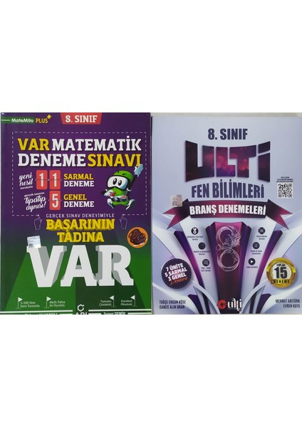 Yayıncılık 8.sınıf Matematik Deneme+Ulti Fen Bilimleri Deneme