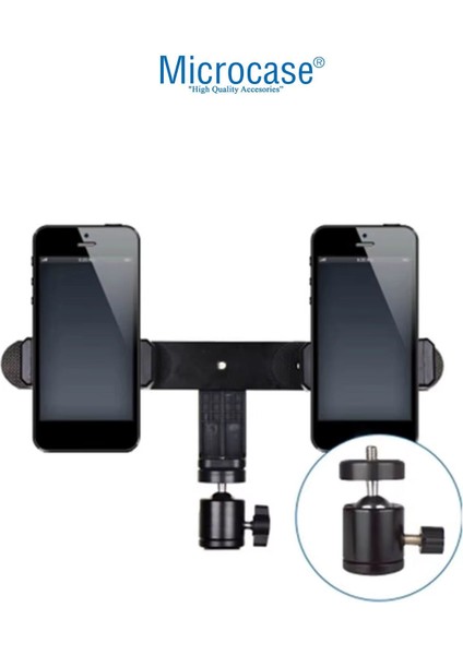 4in1 Set 2.1 Metre Tripod + 1/4 360 Dönen Başlık + 2 Telefon Başlıklı Tutucu + Softbox Işık - AL5105