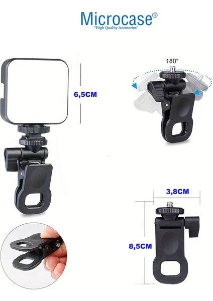 4in1 Set 2.1 Metre Tripod + 1/4 360 Dönen Başlık + 2 Telefon Başlıklı Tutucu + Softbox Işık - AL5105