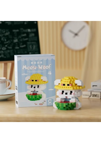 Yeni Yaratıcı Petal Hayvan Kalesi Yapı Taşları Monte Edilmiş Hediye Süs Oyuncakları (Yurt Dışından)