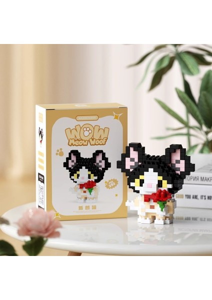 Yeni Yaratıcı Petal Hayvan Kalesi Yapı Taşları Monte Edilmiş Hediye Süs Oyuncakları (Yurt Dışından)