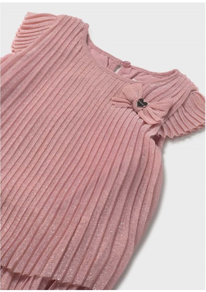 Tüllü Pileli Elbise Kız Çocuk - Mayoral - Pembe - 2 Yaş - 1907-PEMBE-2 Yaş modelleri