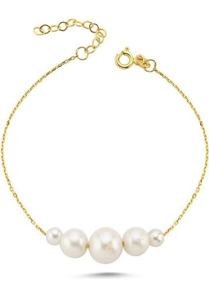 14 Ayar Altın 10 mm Süzme Doğal Inci Kolye Bileklik Ikili Set fiyatları