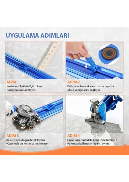 BT-1580A Portatif Ekstra Uzun Fayans Seramik Kesme 380 cm