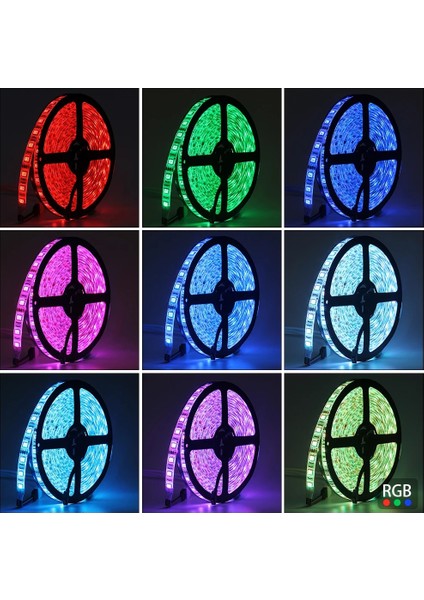 5metre LED Şerit 5050 DC12V Yeşil Renkli (60LED/M) IP65 Işık Aydınlatma Lambası Hortum Kendinden Yapışkanlı modelleri