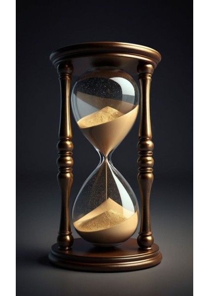 Siyah Kanvas Kum Saati Tablo, ev ve salon dekorasyonu için şık ve modern seçenektir. fiyatları