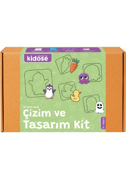Eğitici Çizim ve Tasarım Kiti - Çizim Alıştırma Seti - Ince El Motor Beceri Kiti