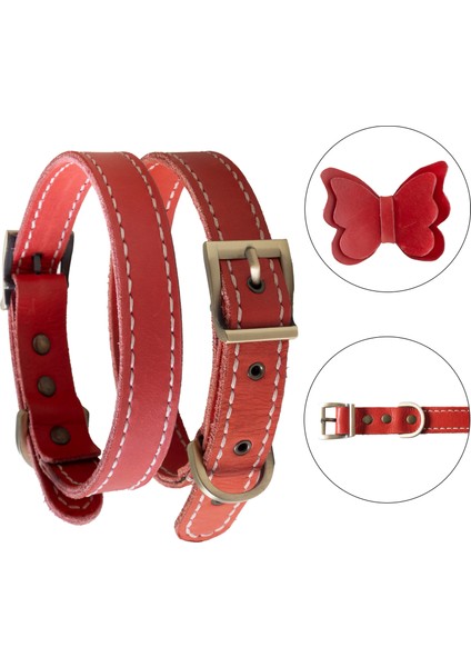 El İşçiliği Hakiki Deri Köpek Tasması