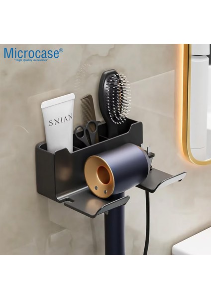 Dayanıklı ABS Plastik Saç Kurutma Makinası ve Banyo Malzemeleri İçin Düzenleyici Askılık Stand - AL5054 fırsatları