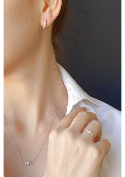 14 Ayar Altın Çıtır Doğal İncili 0,33 ct Pırlanta Küpe Kolye Yüzük Üçlü Set fiyatları