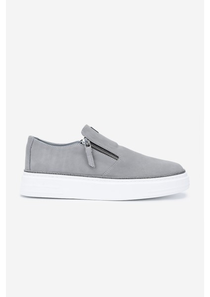 Erkek Deri Gri Nubuk Sneakers & Spor Ayakkabı 352 22243 Erk Ayk Y25 Grı Nbk