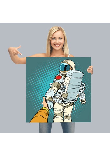 Uzaya Giden Astronot Kanvas TABLO-5073 modelleri