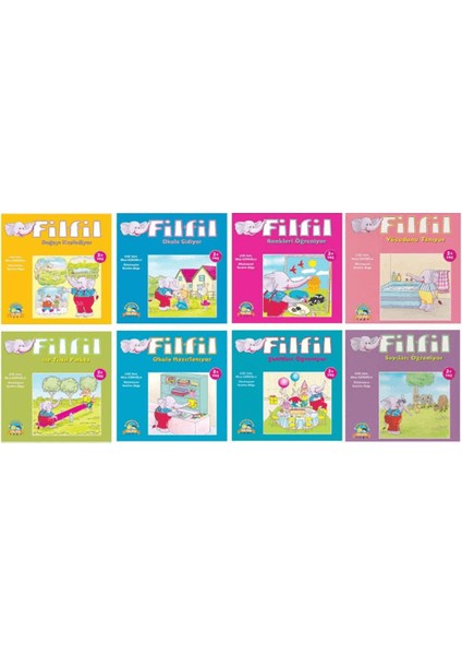 Filfil Serisi (2+Yaş ) (8 Kitap) - Mine Köroğlu