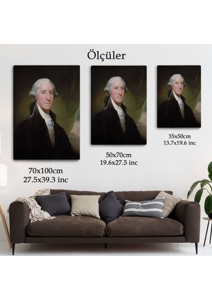 Amerika Birleşik Devletleri Kurucusu George Washington Duvar TABLOSU-6411