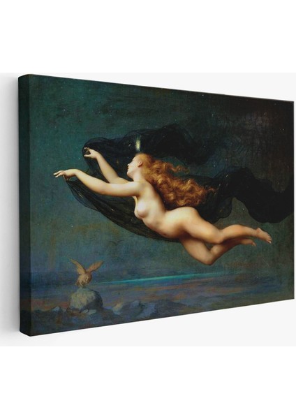 La Nuit By Auguste Raynaud Kanvas Duvar Sanatı Tablo, Klasik SANAT-5406