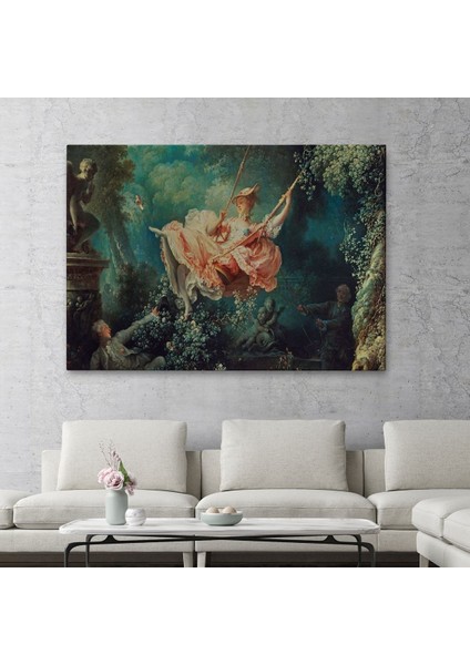 18.yy Salıncakta Sallanan Kadın TABLOSU-6592 fiyatları