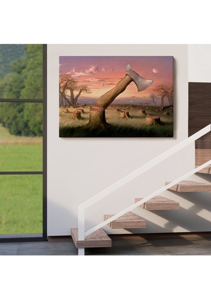 Kelebek Etkisi Sürreal TABLOSU-6603 indirimleri