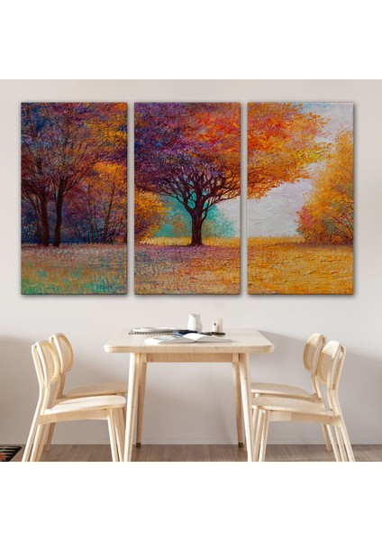 Sonbahar Manzarası Yağlıboya Görünüm Dekoratif Kanvas Duvar TABLOSU-3748 modelleri