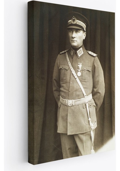Atatürk Portre Tablosu Türkiye Cumhuriyeti Kurucusu Mustafa Kemal Atatürk Dekoratif Tablo-Cu-73